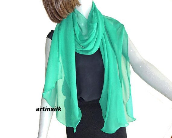 long sheer shawl