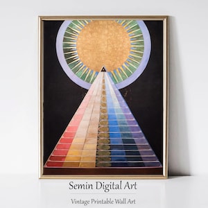 Hilma af Klint Print: Altarpiece No1, Abstract Spiritual Art (Instant Download)