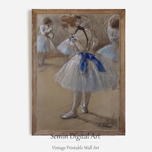 Edgar Degas Ballerina Print: Vintage Dance Studio Fine Art (Digital Download)