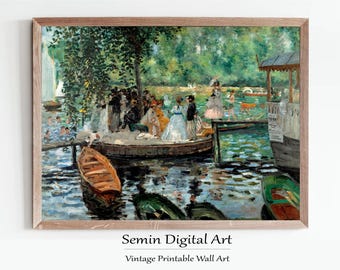Renoir La Grenouillere Print: French Impressionist Landscape