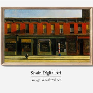 Edward Hopper Print: American Realism Landscape, Retro Home Decor (Digital Download)