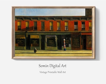 Edward Hopper Print: American Realism Landscape, Retro Home Decor (Digital Download)