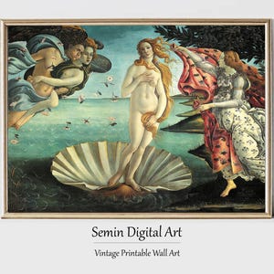 Botticelli Birth of Venus Print: Renaissance Wall Art (Digital Download)