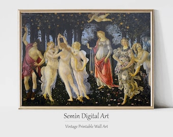 Botticelli Primavera Print: Renaissance Allegory of Spring (Digital Download)