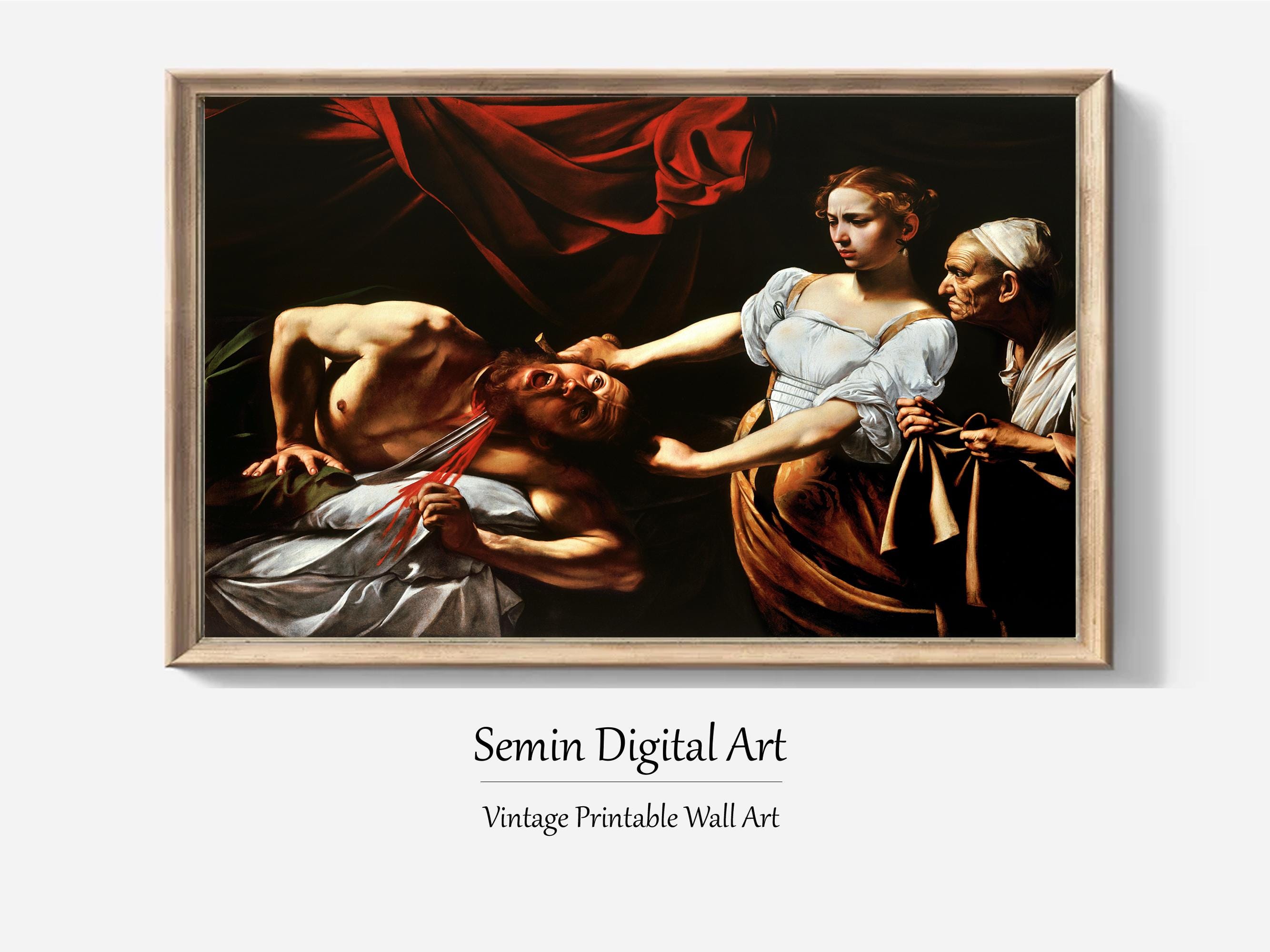 Caravaggio Judith Beheading Holofernes Print: Baroque Renaissance Art ...