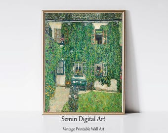 Klimt Art Print: Forester's House in Weissenbach II (Digital Download)