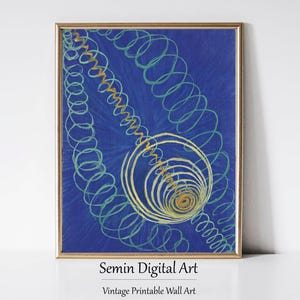 Hilma af Klint Print: Primordial Chaos No. 16, Abstract Art (Digital Download)