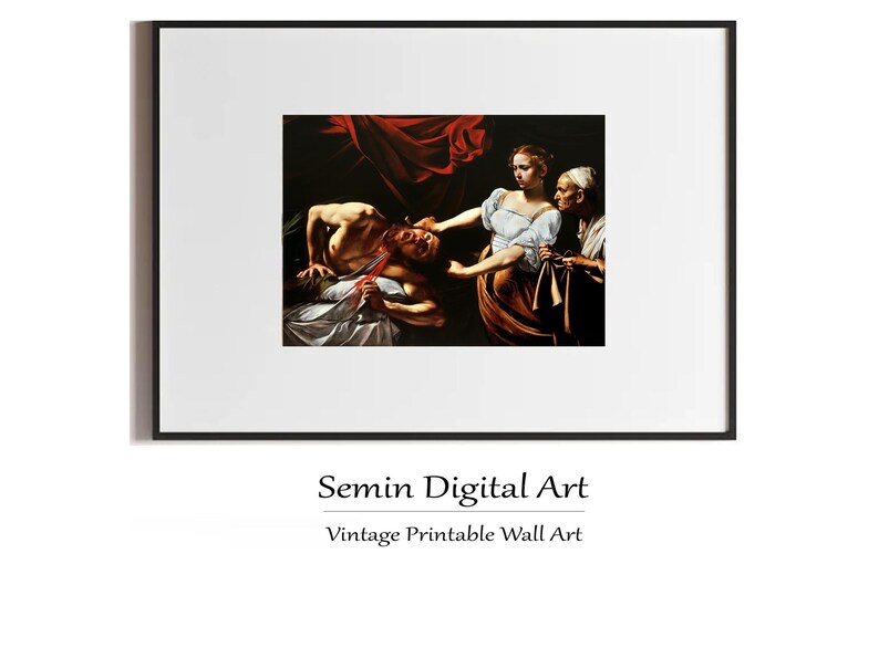 Caravaggio Judith Beheading Holofernes Print: Baroque Renaissance Art ...