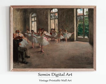 Edgar Degas Ballet Rehearsal Print: Fine Art Reproduction (Digital Download