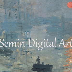 Impression Sunrise By Claude Monet, Impressionist Art, Impressionism,Wall Art, Landscape Painting, Monet Sunrise, Abstract Art Print