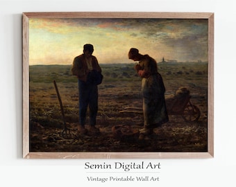 The Angelus Print: Jean Millet Vintage Art (Digital Download)