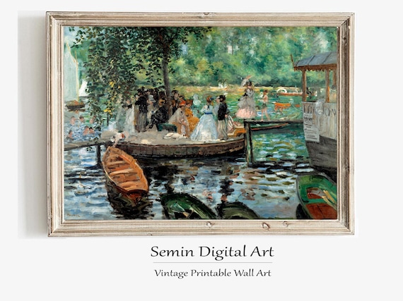Renoir La Grenouillere Print: French Impressionist Landscape