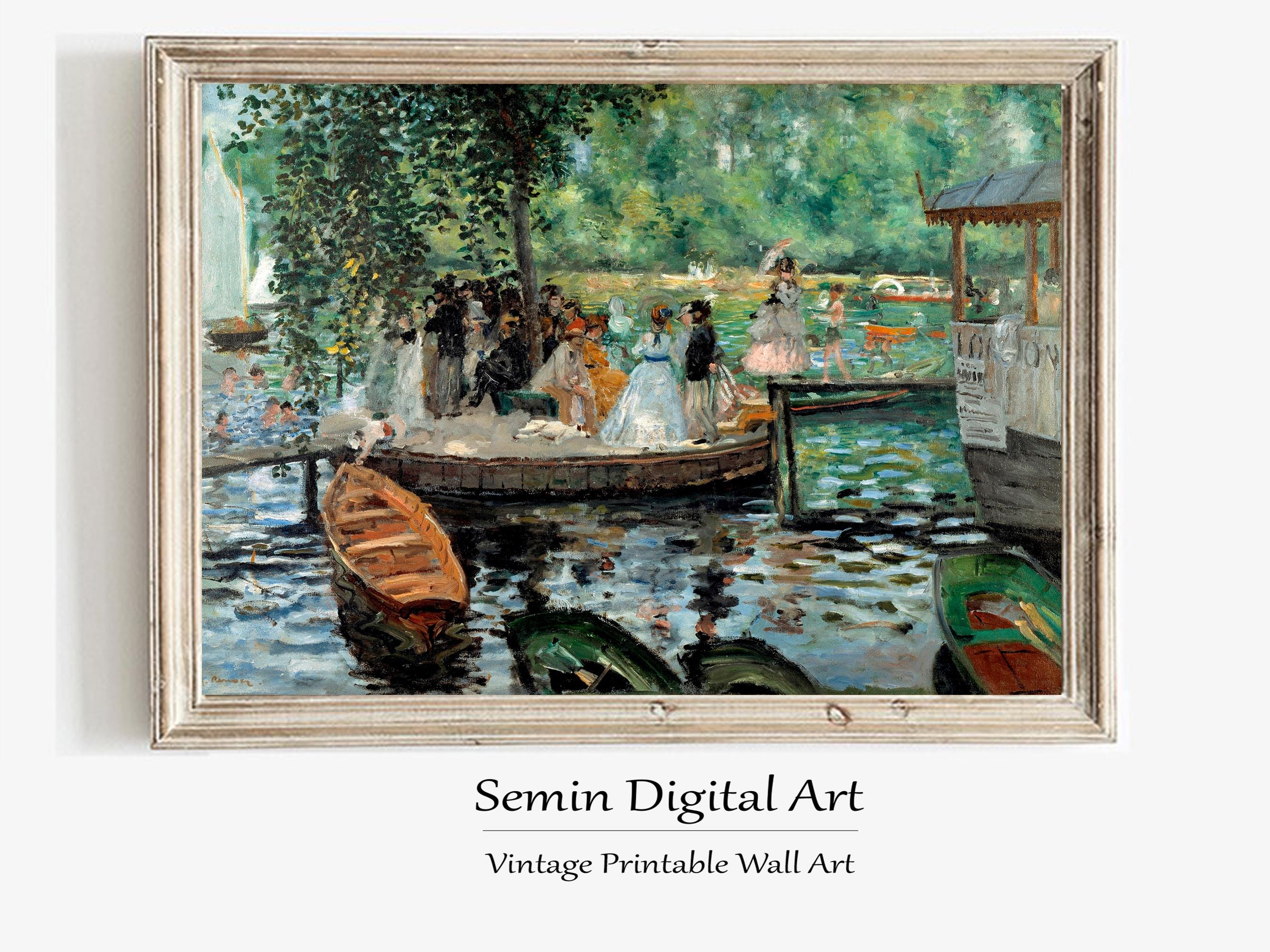 Pierre-Auguste Renoir、海外版超希少レゾネ、新品額装付 Renoir、PAUSAGE、海外版超希少レゾネ File:Auguste Renoir - La