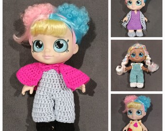 Handmade crochet doll clothes for Kindi Kids