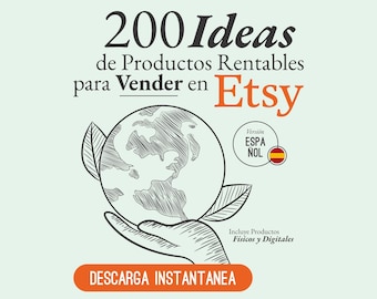 200 Ideas de productos Handmade y Digitales 2024 para vender en Etsy Guia Como vender en Etsy Alta demanda Ingresos Pasivos producto digital