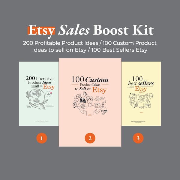 Etsy Sales Boost Kit: How to Sell on Etsy for Passive Income with Handmade and Digital Products - SEO - Sell on Etsy - Profitable Product