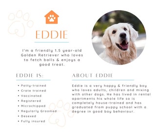 Resume/CV for Pets - Rental Application Template