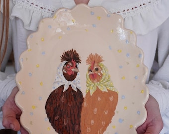 Plate “Spring Hens”
