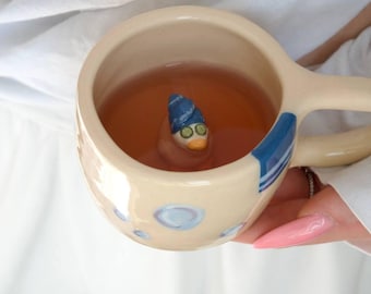 Goose Spa Mug – Handmade Porcelain Mug 200 ml