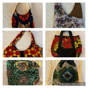 Bolsos y carteras africanos hechos a mano.