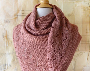 Falling Water Shawl Knitting Pattern PDF