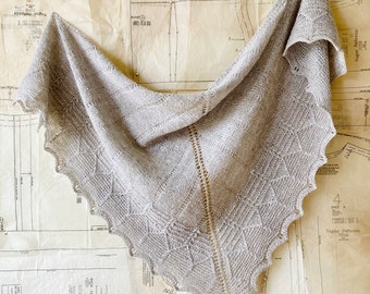 Leucania Shawl Knitting Pattern PDF