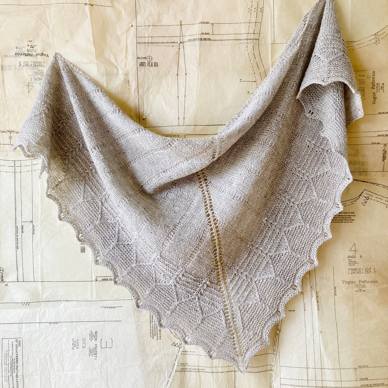 Leucania Shawl Knitting Pattern PDF image 1