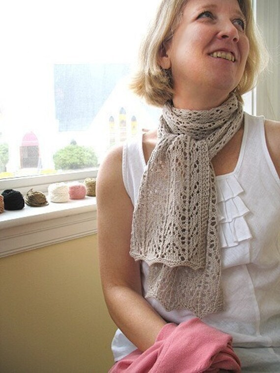 Anita Caroline Lace Scarf Knitting Pattern - Etsy