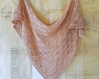 Wonderberry Lace Shawl Knitting Pattern PDF