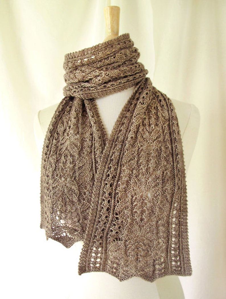 Skipperling Lace Scarf Knitting Pattern PDF image 2