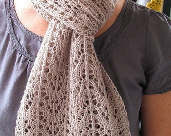 Anita Caroline Lace Scarf Knitting Pattern