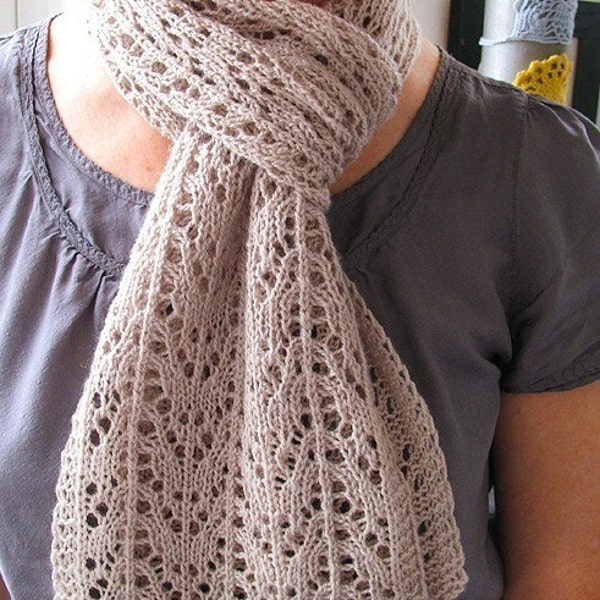 Anita Caroline Lace Scarf Knitting Pattern