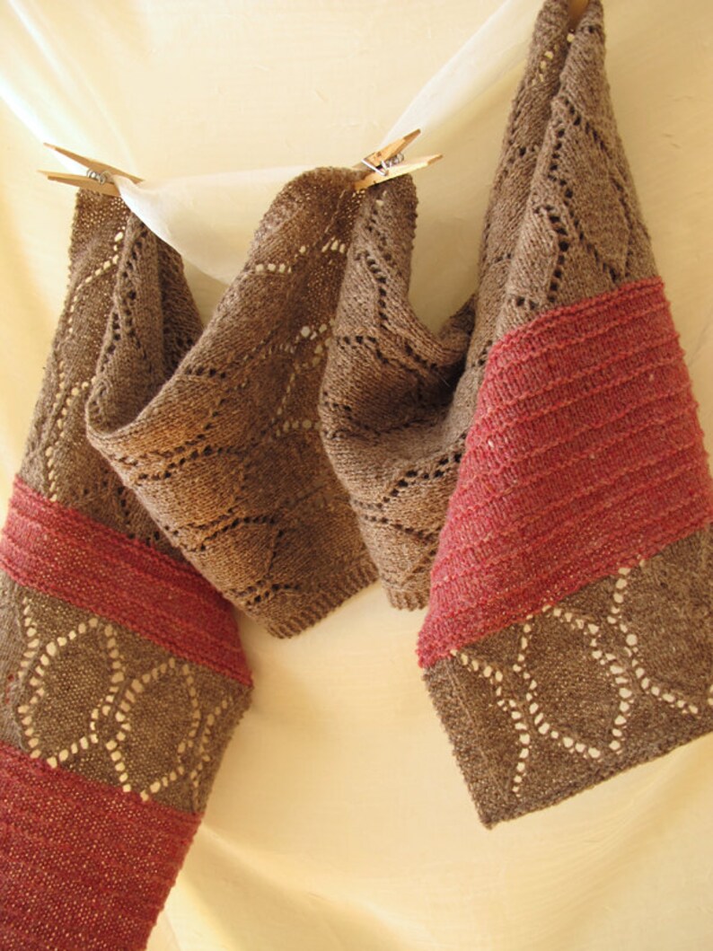Stria Lace Scarf or Shawl Knitting Pattern image 4