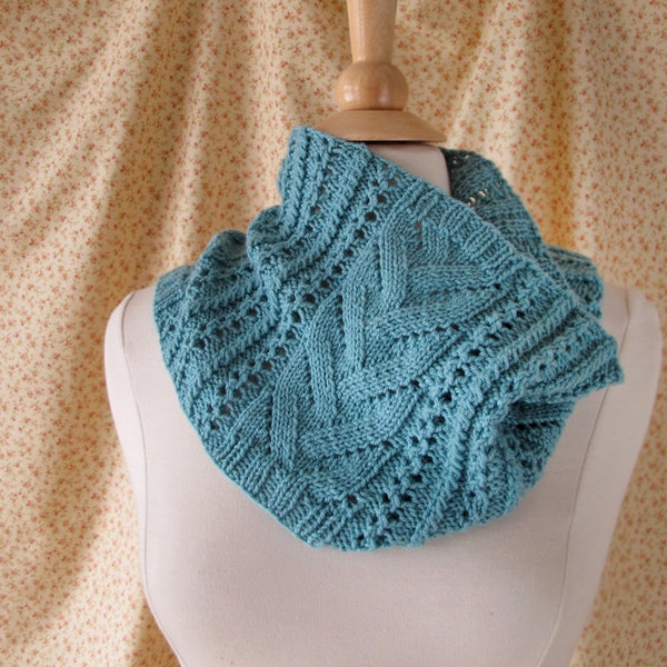 Bluet Cowl Knitting Pattern PDF