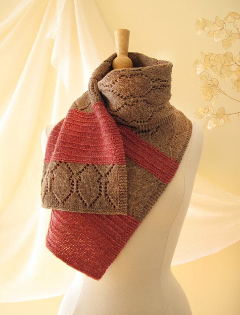 Stria Lace Scarf or Shawl Knitting Pattern image 2