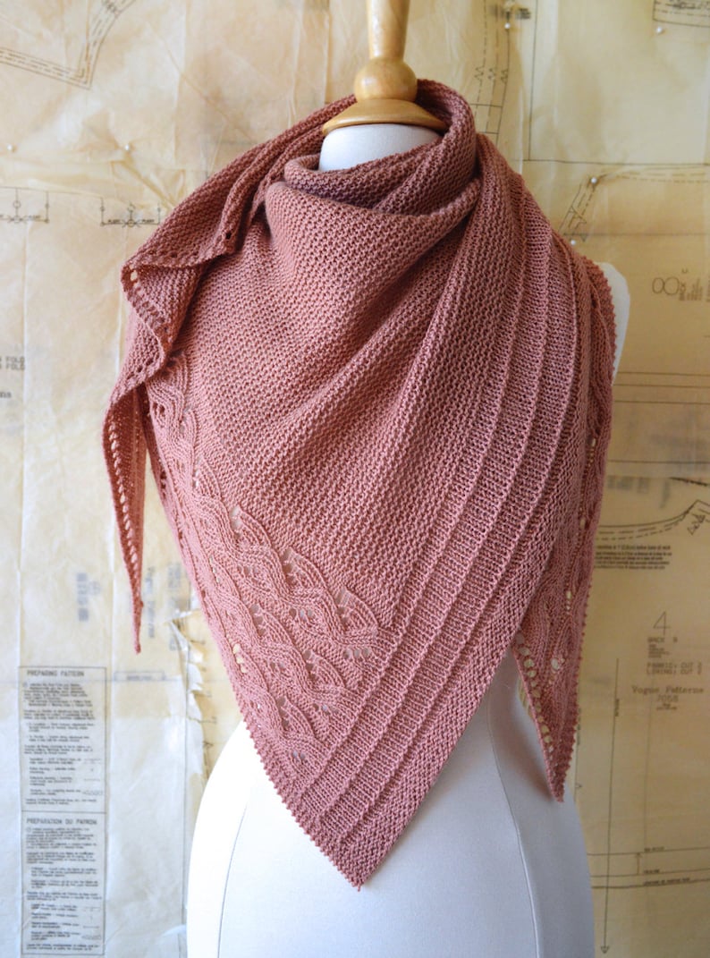 Falling Water Shawl Knitting Pattern PDF image 6