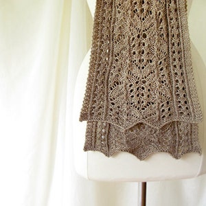 Skipperling Lace Scarf Knitting Pattern PDF image 3