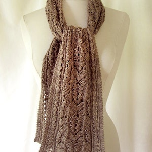 Skipperling Lace Scarf Knitting Pattern PDF image 5