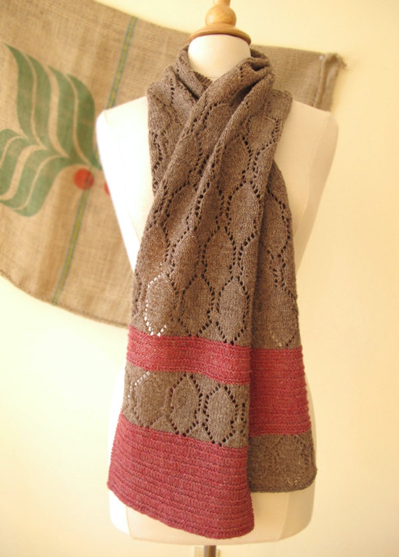 Stria Lace Scarf or Shawl Knitting Pattern image 5