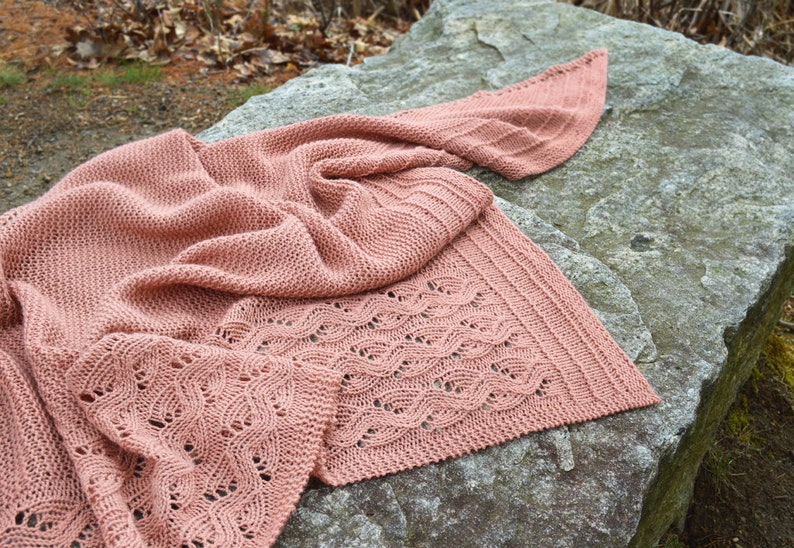 Falling Water Shawl Knitting Pattern PDF image 3