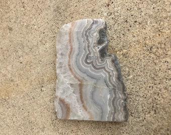 Missouri Lace Agate Slab Specimen