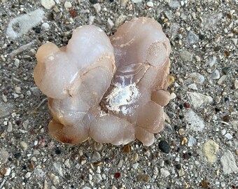 chalcedony rose, lapidary specimen, rough rock