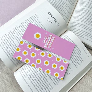 In My Romance Book Era Bookmark | Romance Book Lover Gift | Smiley Daisy Bookmark | Book Club Gift | Romantic Bookmark | Bookish Gifts