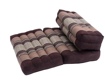 Cuscino Da Meditazione In Kapok Naturale - Pieghevole Per Yoga E Relax, Fatto A Mano In Thailandia - Foto 4