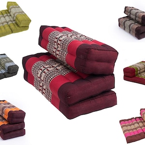 Cuscino Da Meditazione In Kapok Naturale - Pieghevole Per Yoga E Relax, Fatto A Mano In Thailandia - Foto 9