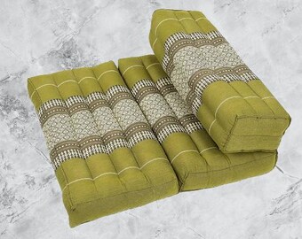 Cuscino Da Meditazione In Kapok Naturale - Pieghevole Per Yoga E Relax, Fatto A Mano In Thailandia - Foto 10