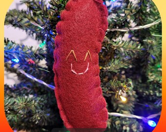 Sausage Ornament, Felt Sausage Ornament, Sausage Christmas decoration, sausage tree decoration, felt sausage, felt food decoration