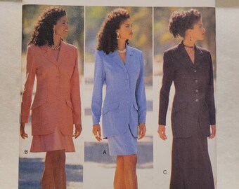 Vintage Pattern, Butterick 4006, vintage Butterick, uncut pattern, misses pattern, misses jacket pattern, 1990s pattern, misses top pattern