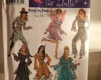 Simplicity 5363, uncut pattern, costume pattern, adult costume pattern, misses costume pattern, misses pirate pattern, pirate costume