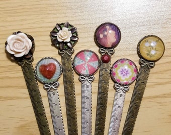 Round Cameo Ruler Bookmark